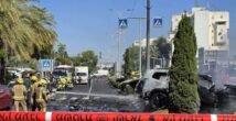 Трагедия в Хайфее: после мощного взрыва автомобиль полностью сгорел, находившийся в нём мужчина погиб